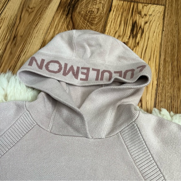 Lululemon Soothe Away Knit Hoodie Pink Size 4 - Picture 6 of 14